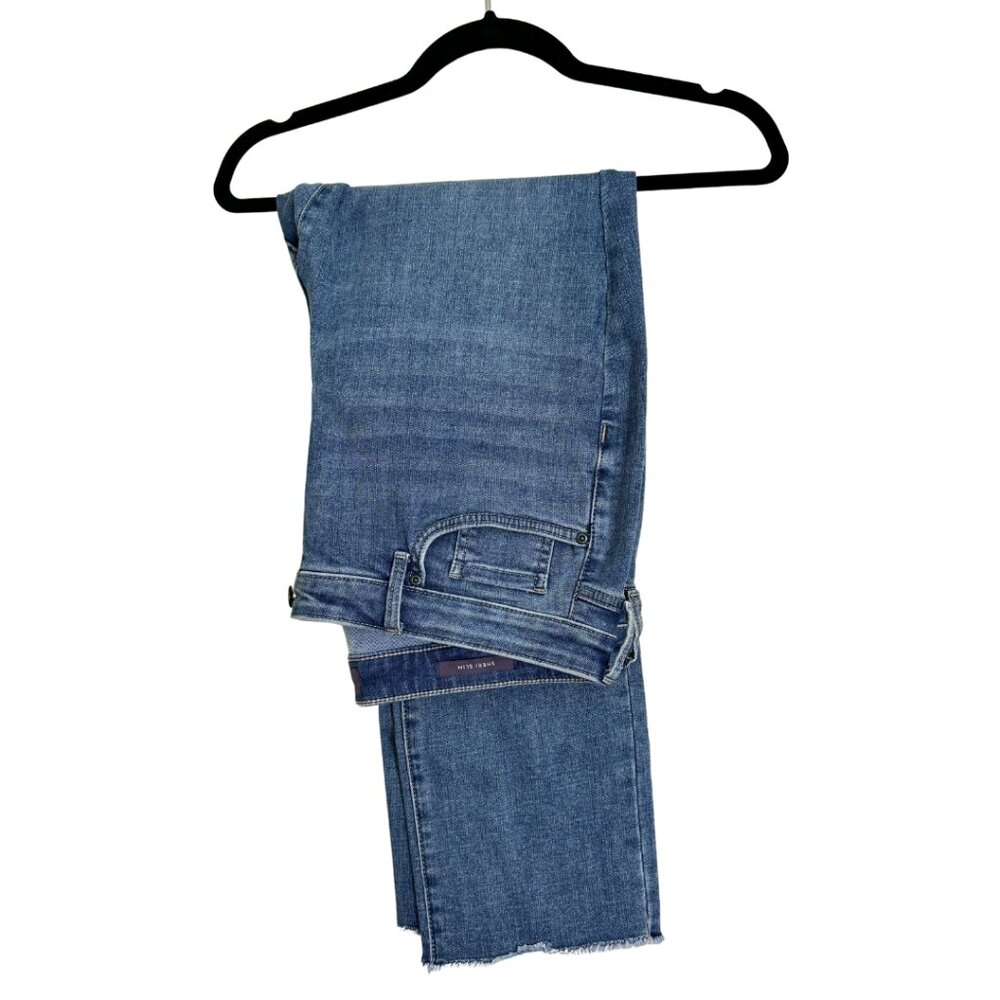 NYDJ Sheri Slim Jeans Ankle Jeans with Frayed Hems Size 12